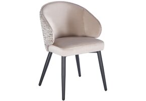 Eetkamerstoel Porto Velvet / Be Trendy - zwart - vast