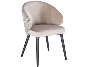 Eetkamerstoel Porto Velvet / Be Trendy - zwart - vast