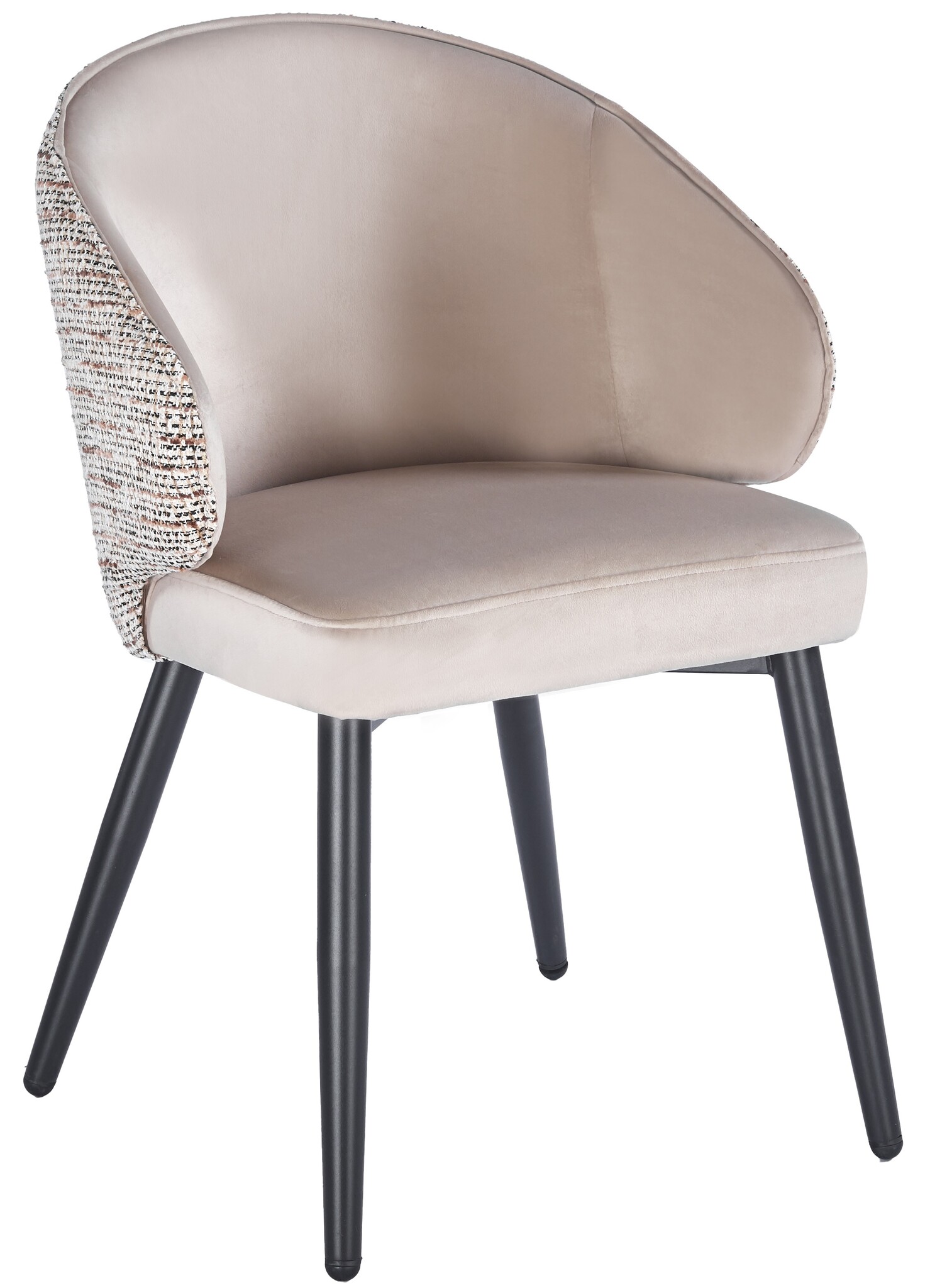 Eetkamerstoel Porto Quartz 903 / Be Trendy - zwart - vast