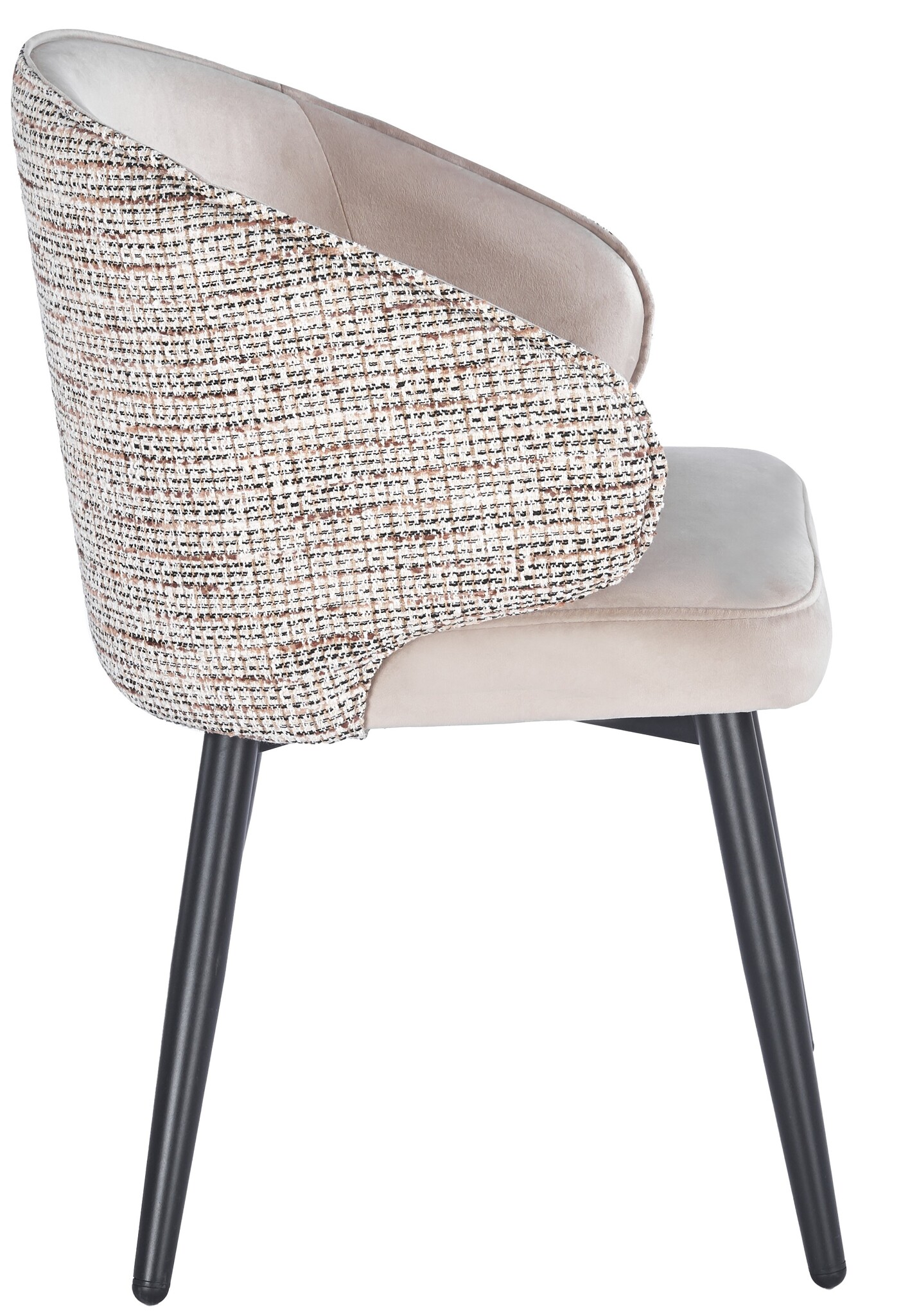 Eetkamerstoel Porto Quartz 903 / Be Trendy - zwart - vast