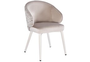 Eetkamerstoel Porto Velvet / Be Trendy - beige - vast