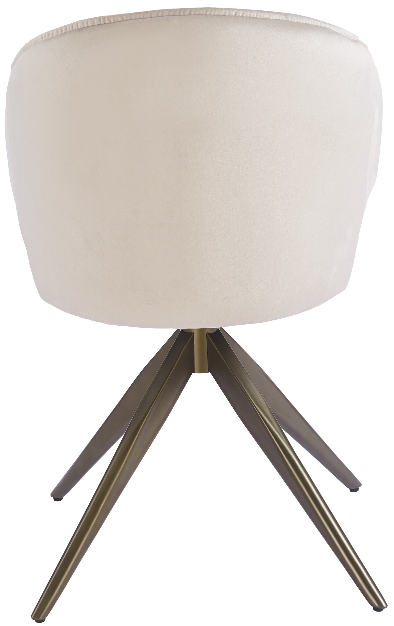 Eetkamerstoel Porto Taupe velvet  - bruin - draai