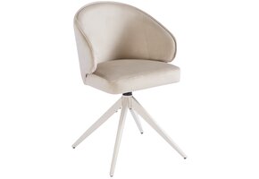 Eetkamerstoel Porto Taupe velvet  - beige - draai