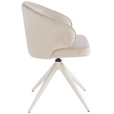 Eetkamerstoel Porto Taupe velvet  - beige - draai