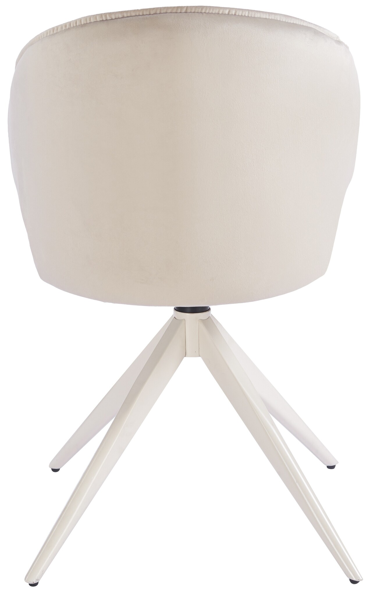 Eetkamerstoel Porto Taupe velvet - beige - draai