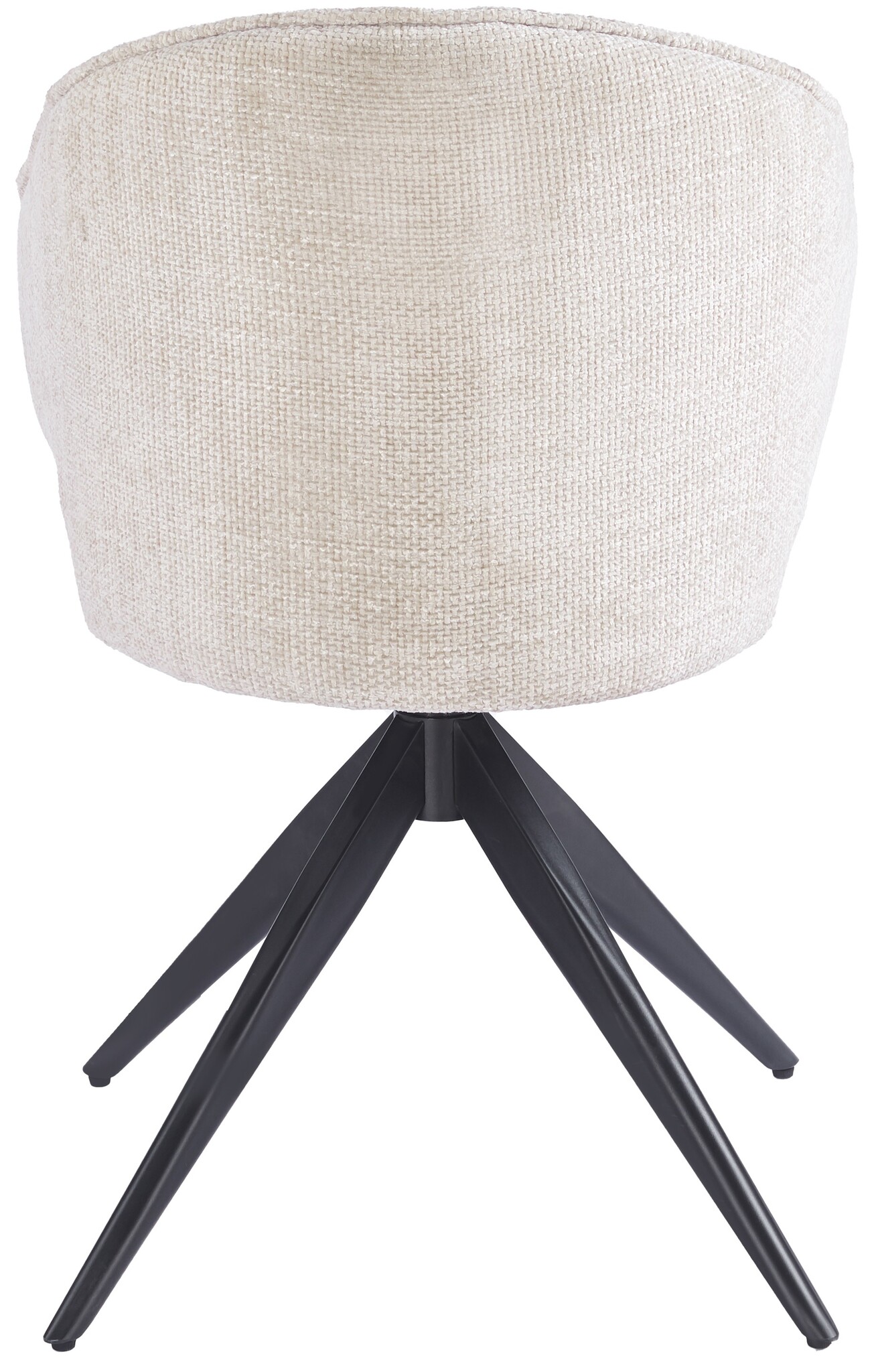 Eetkamerstoel Porto Renegade Natural 01 - zwart - draai