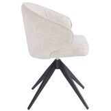 Eetkamerstoel Porto Renegade Natural 01 - zwart - draai