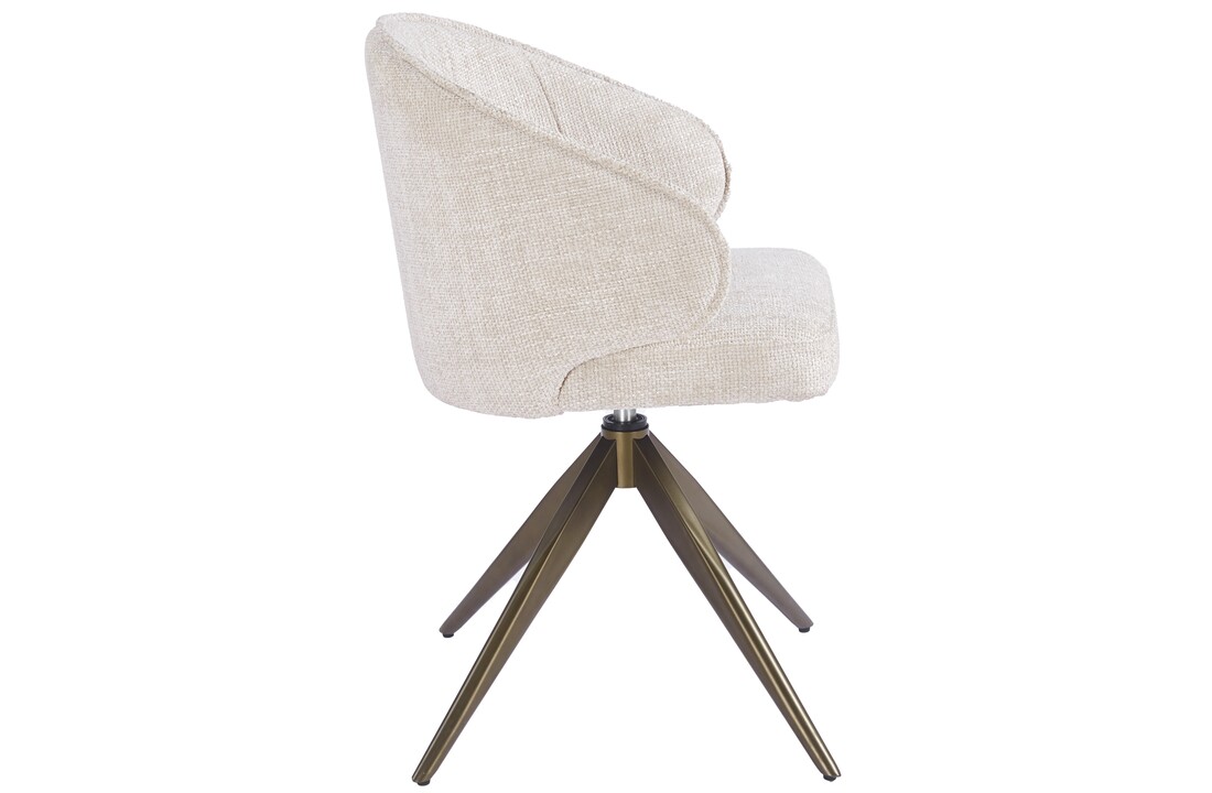 Eetkamerstoel Porto Renegade Natural 01 - bruin - draai