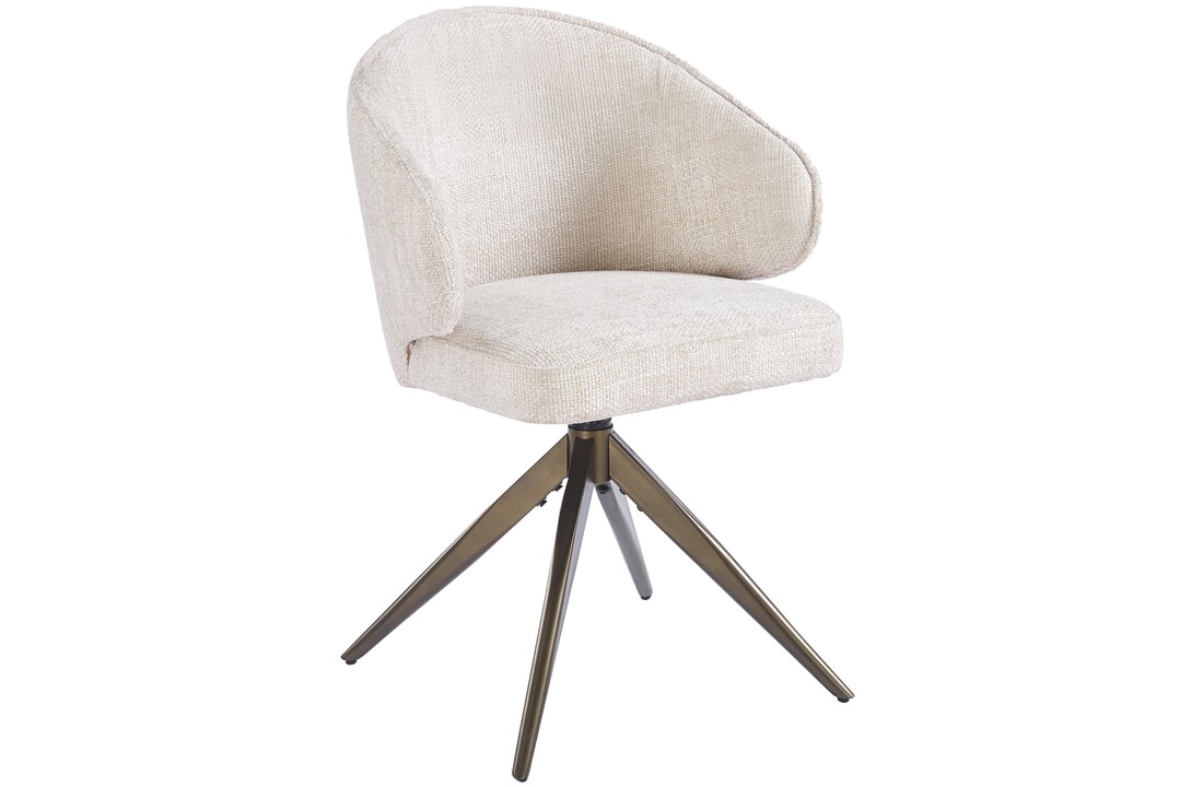 Eetkamerstoel Porto Renegade Natural 01 - bruin - draai