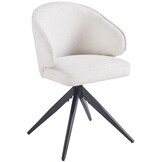 Eetkamerstoel Porto Sneak Linnen 110 - zwart - draai