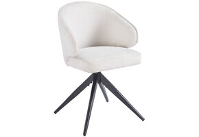 Eetkamerstoel Porto Sneak Linnen 110 - zwart - draai