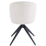 Eetkamerstoel Porto Sneak Linnen 110 - zwart - draai