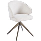 Eetkamerstoel Porto Sneak Linnen 110 - bruin - draai