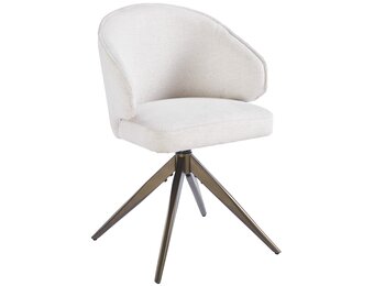 Eetkamerstoel Porto Sneak Linnen 110 - bruin - draai