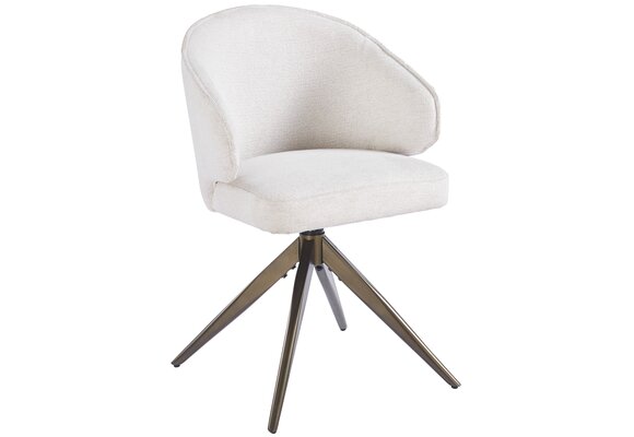 Eetkamerstoel Porto Sneak Linnen 110 - bruin - draai