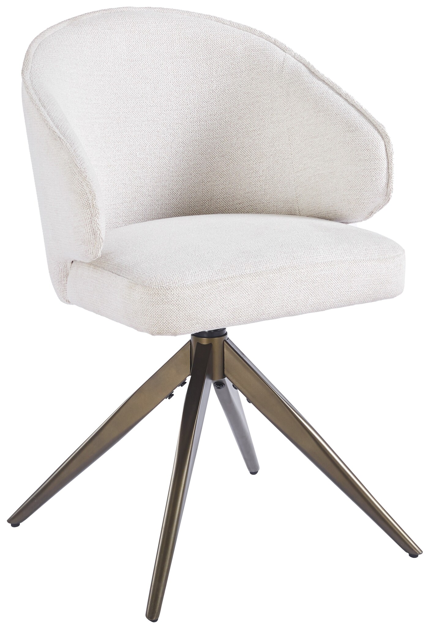 Eetkamerstoel Porto Sneak Linnen 110 - bruin - draai