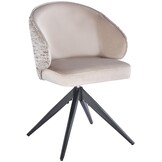 Eetkamerstoel Porto Quartz 903 / Be Trendy - zwart - draai