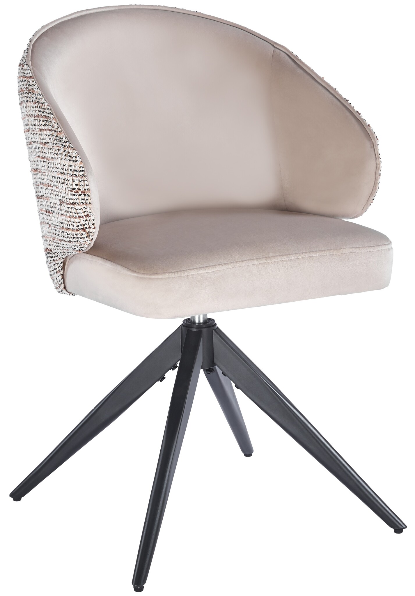 Eetkamerstoel Porto Quartz 903 / Be Trendy - zwart - draai