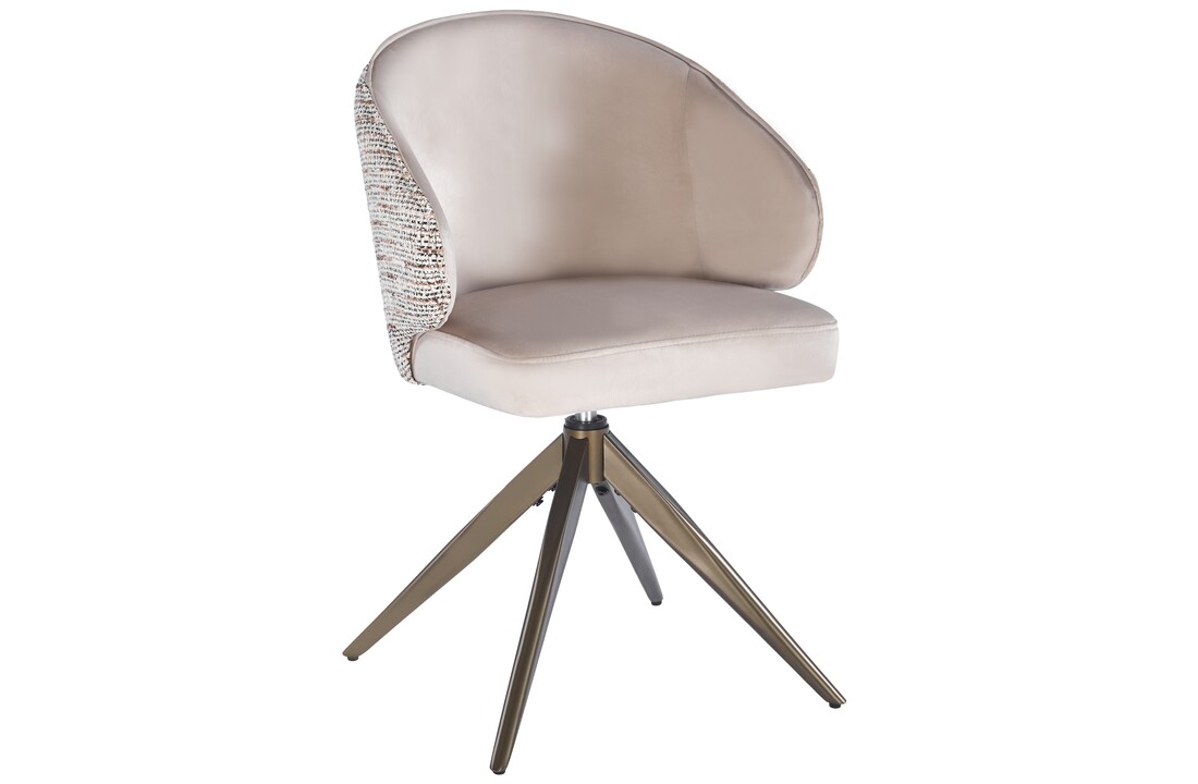 Eetkamerstoel Porto Quartz 903 / Be Trendy - bruin - draai