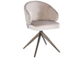 Eetkamerstoel Porto Velvet / Be Trendy - bruin - draai