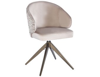 Eetkamerstoel Porto Velvet / Be Trendy - bruin - draai