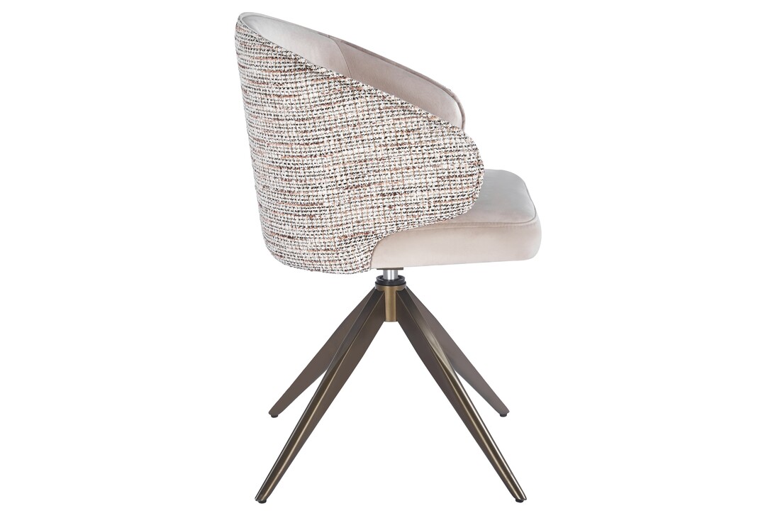 Eetkamerstoel Porto Quartz 903 / Be Trendy - bruin - draai