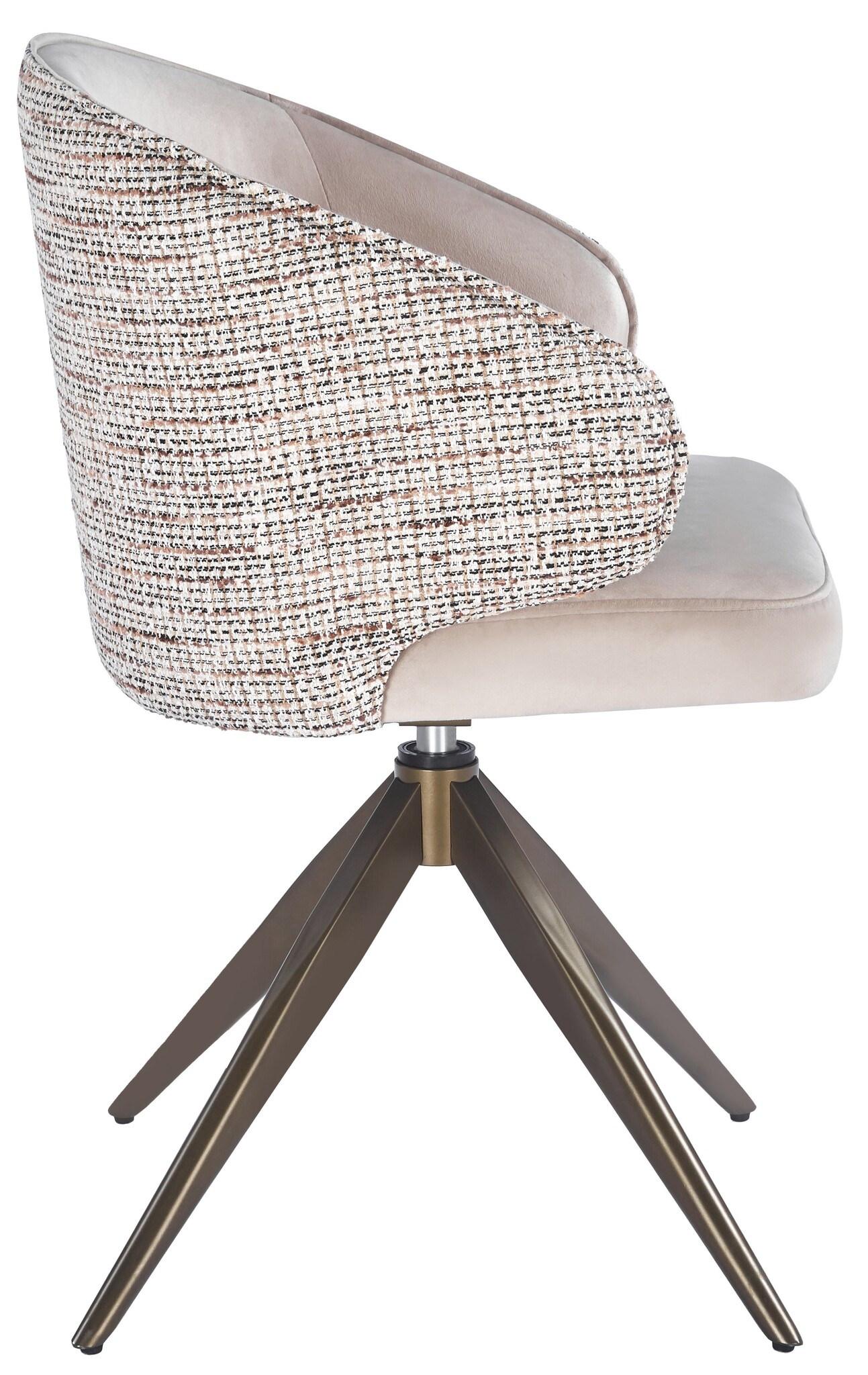 Eetkamerstoel Porto Quartz 903 / Be Trendy - bruin - draai