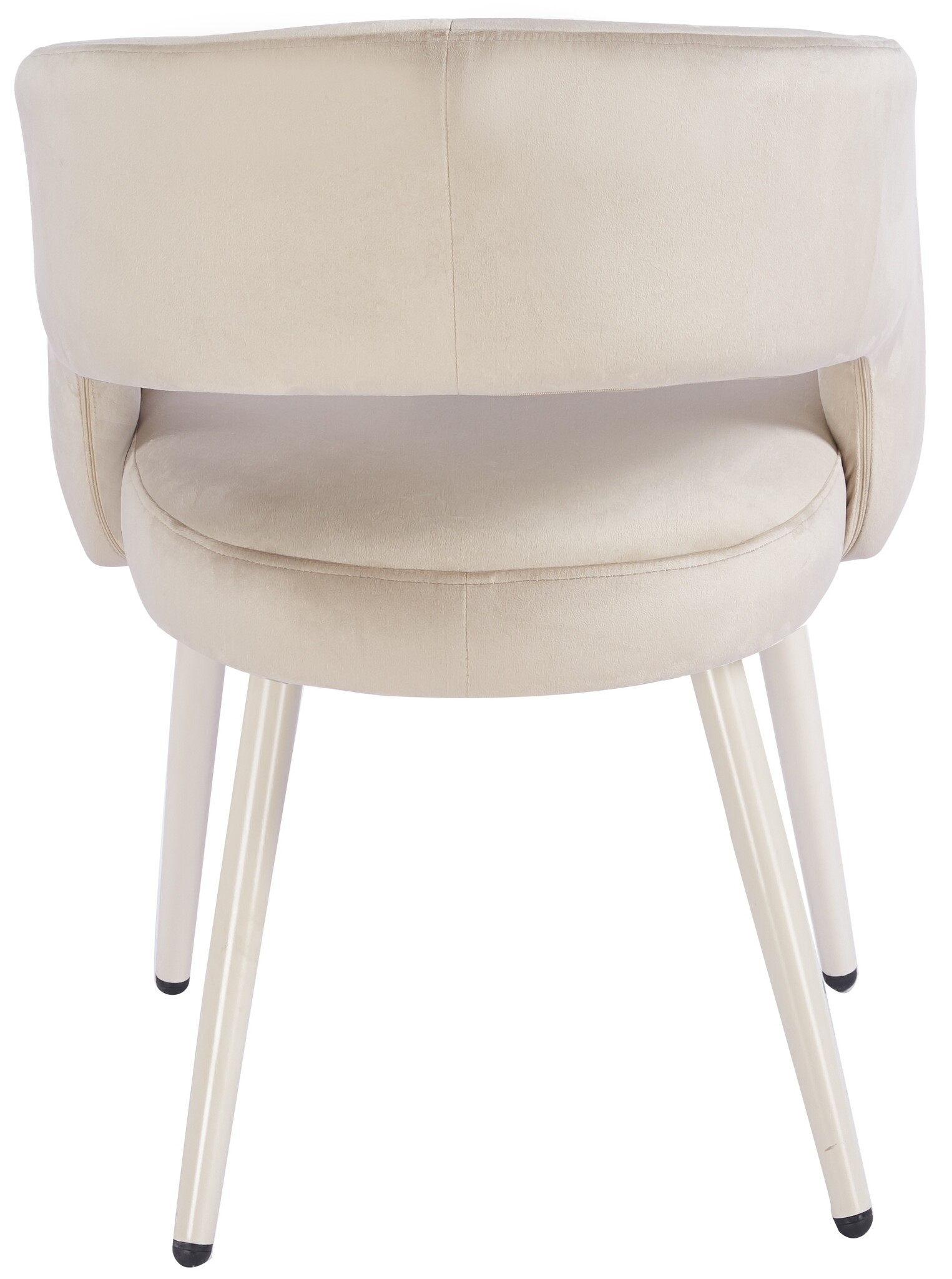 Eetkamerstoel Vigo Taupe velvet - beige - vast