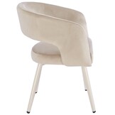 Eetkamerstoel Vigo Taupe velvet  - beige - vast
