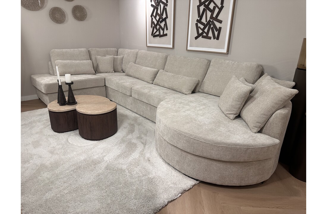 Hoekbank Moon Luxe | Crème