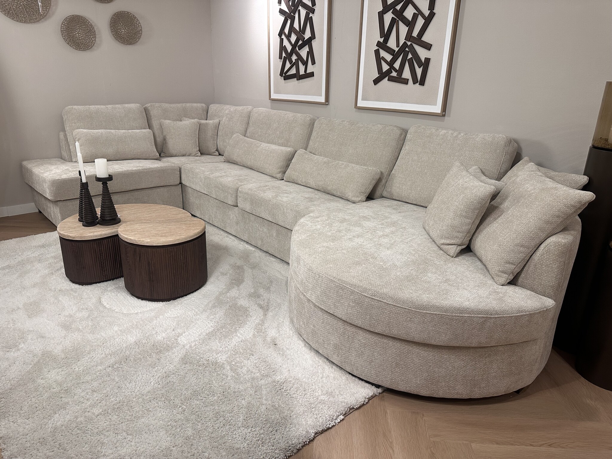 Hoekbank Moon Luxe | Crème