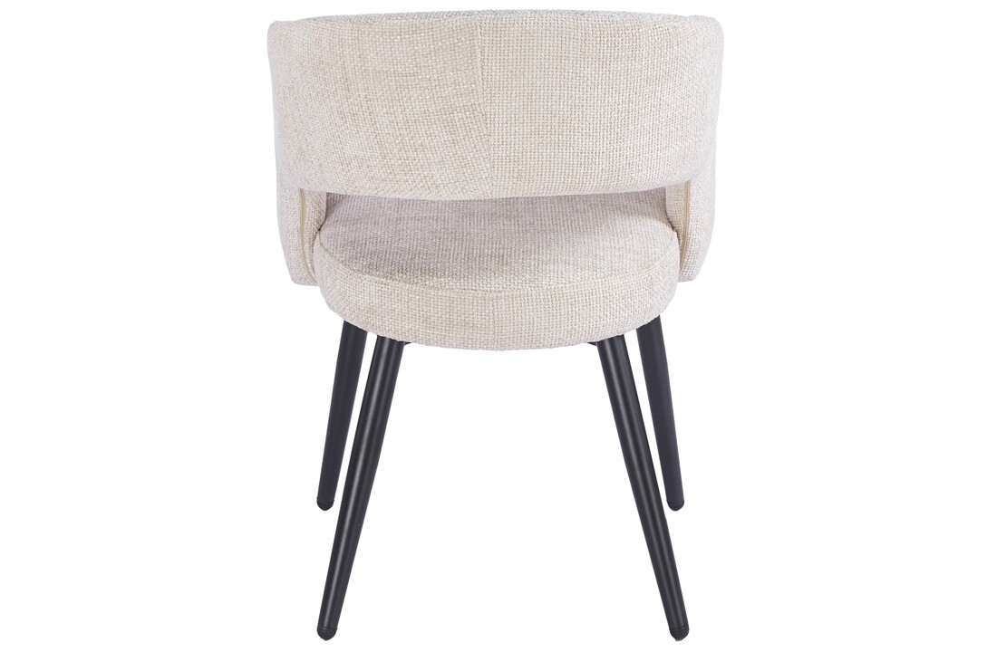 Eetkamerstoel Vigo Renegade Natural 01 - zwart - vast