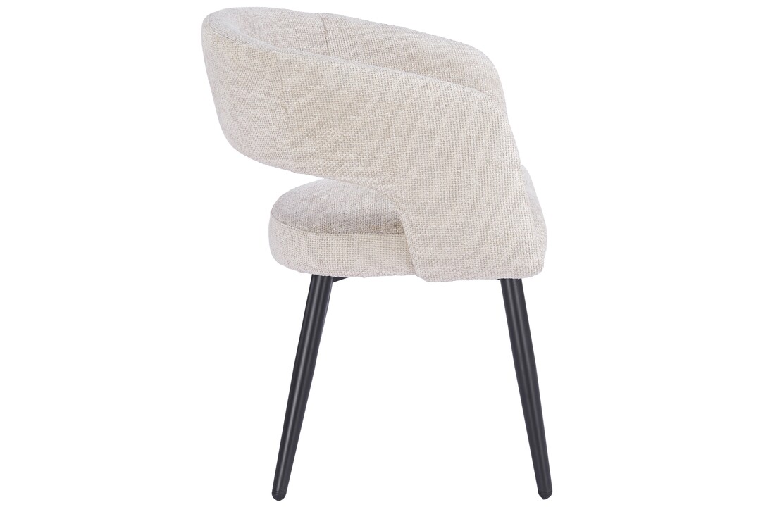 Eetkamerstoel Vigo Renegade Natural 01 - zwart - vast