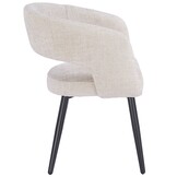 Eetkamerstoel Vigo Renegade Natural 01  - zwart - vast