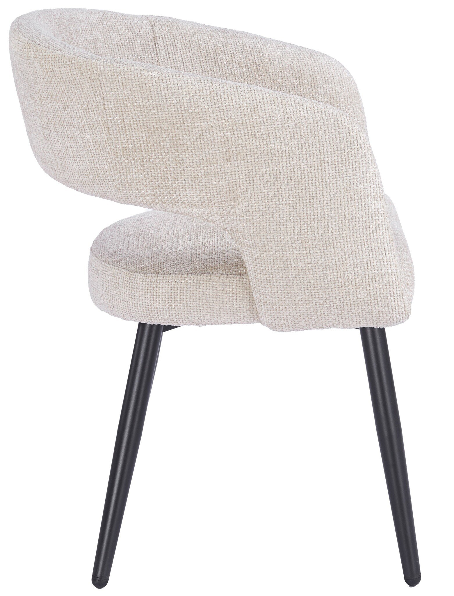 Eetkamerstoel Vigo Renegade Natural 01 - zwart - vast