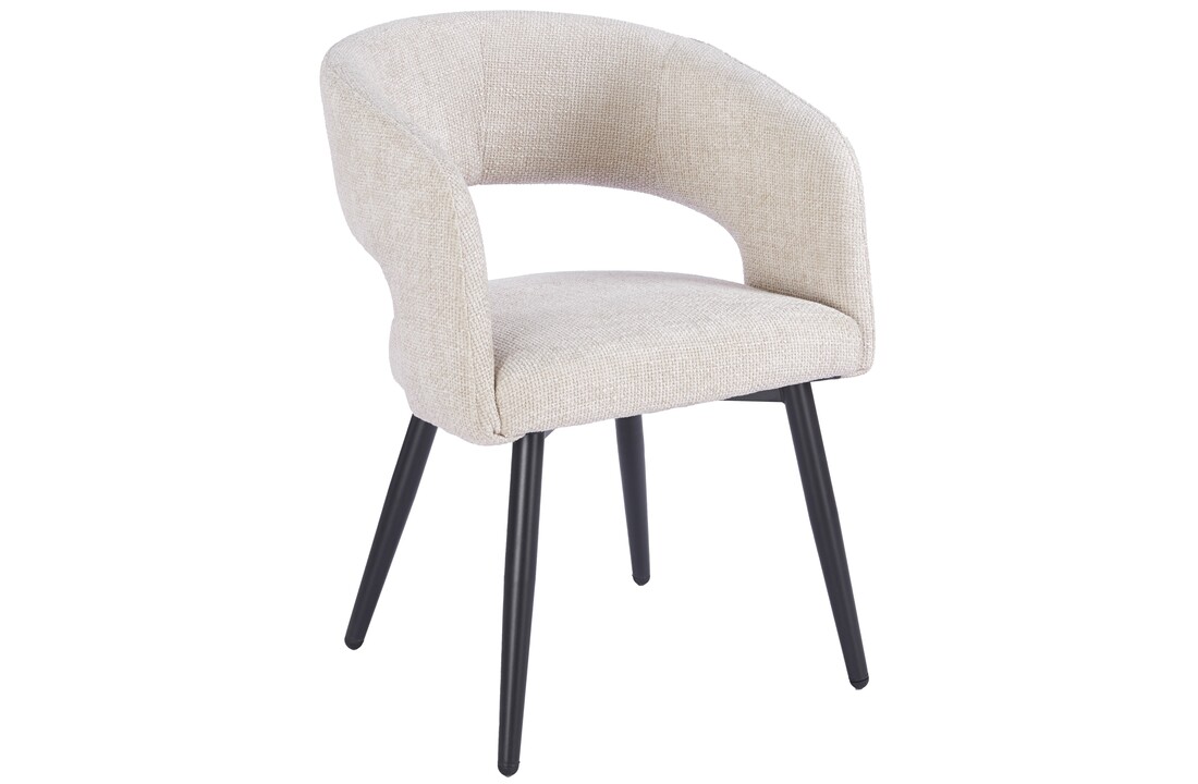 Eetkamerstoel Vigo Renegade Natural 01 - zwart - vast