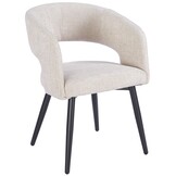 Eetkamerstoel Vigo Renegade Natural 01  - zwart - vast