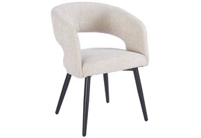 Eetkamerstoel Vigo Renegade Natural 01  - zwart - vast