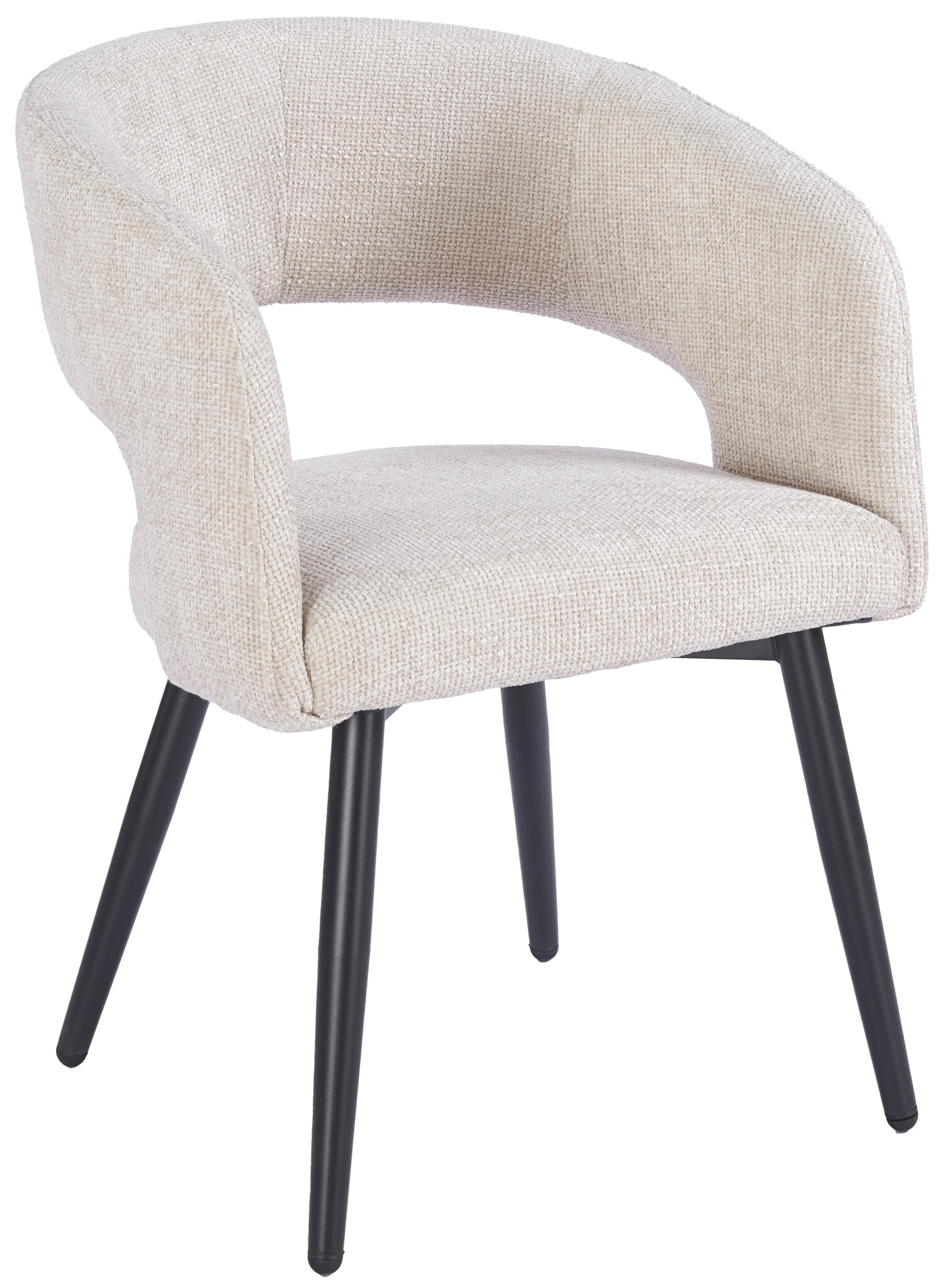 Eetkamerstoel Vigo Renegade Natural 01 - zwart - vast