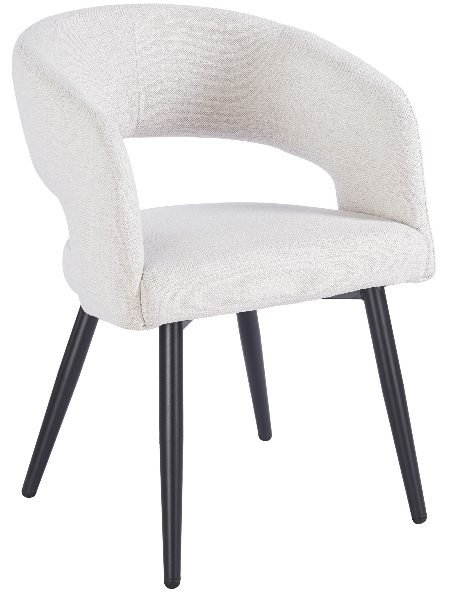 Eetkamerstoel Vigo Sneak Linnen  - zwart - vast