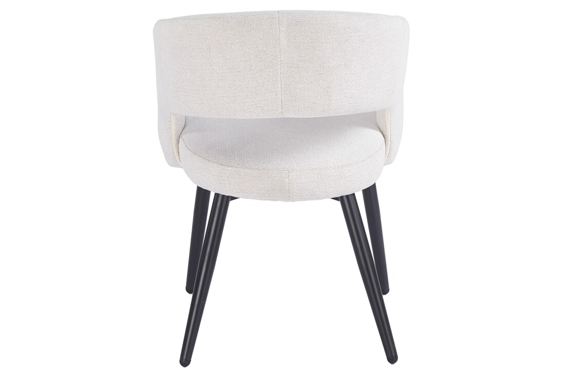 Eetkamerstoel Vigo Sneak Linnen  - zwart - vast
