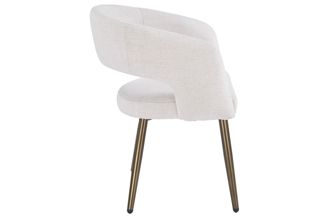 Eetkamerstoel Vigo Sneak Linnen  - bruin - vast