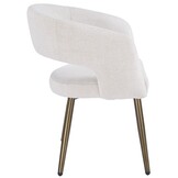 Eetkamerstoel Vigo Sneak Linnen  - bruin - vast