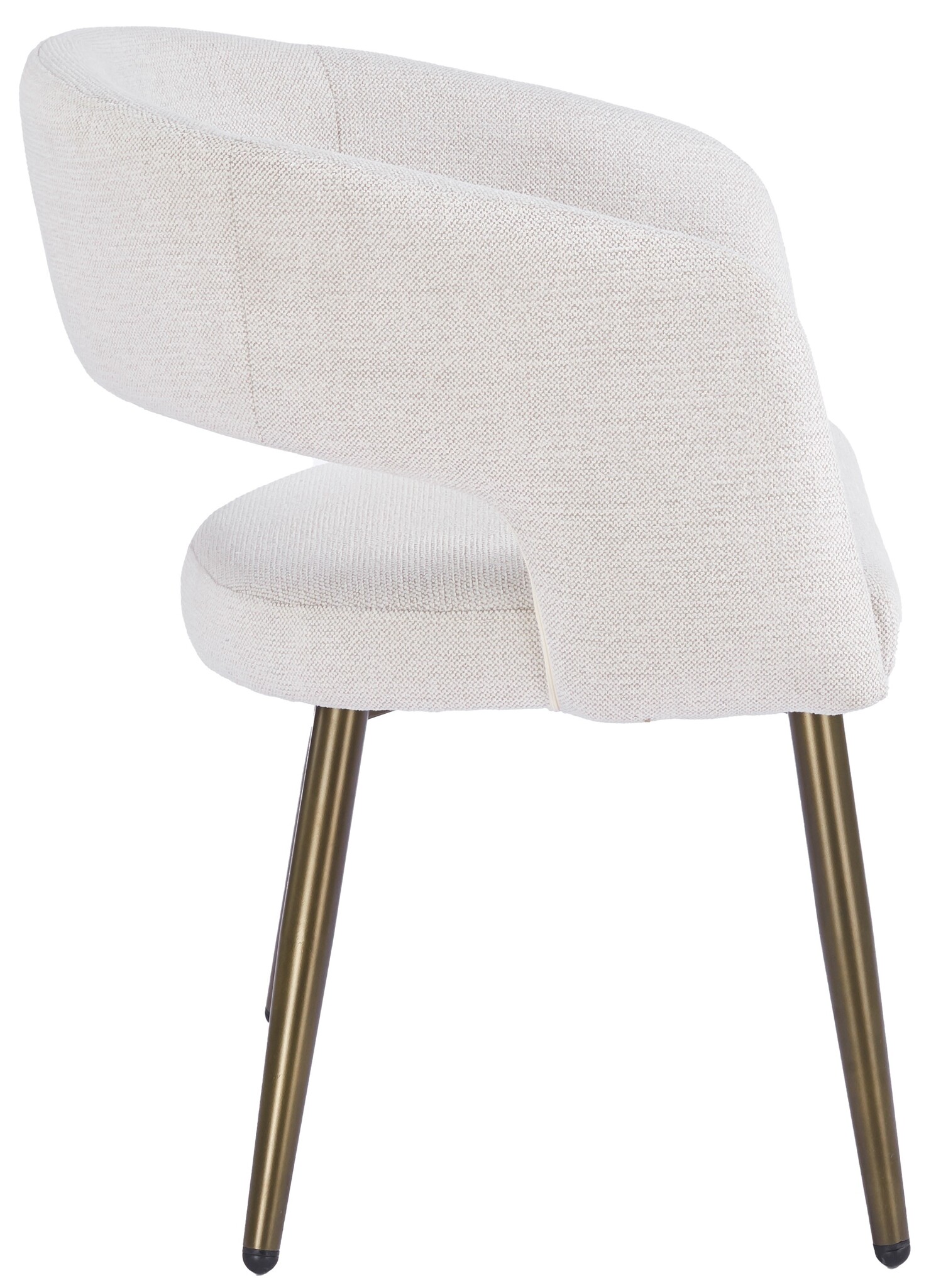 Eetkamerstoel Vigo Sneak Linnen  - bruin - vast