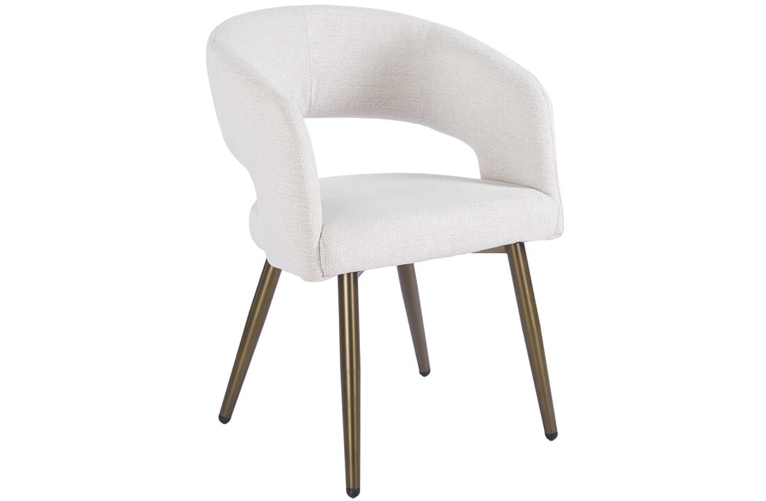 Eetkamerstoel Vigo Sneak Linnen  - bruin - vast