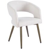 Eetkamerstoel Vigo Sneak Linnen  - bruin - vast