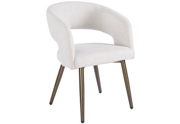 Eetkamerstoel Vigo Sneak Linnen  - bruin - vast