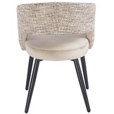 Eetkamerstoel Vigo Velvet / Be Trendy  - zwart - vast