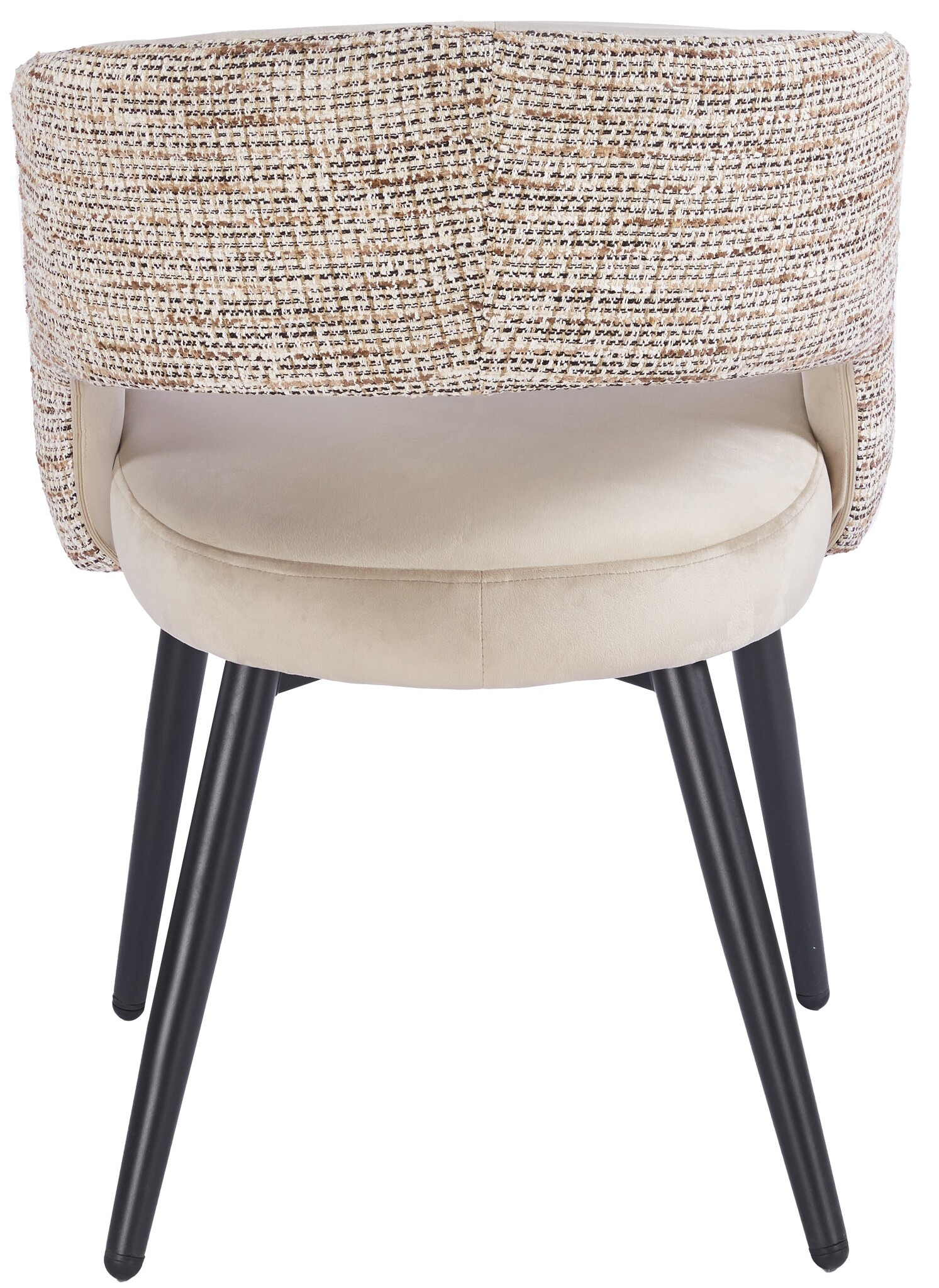 Eetkamerstoel Vigo Velvet / Be Trendy - zwart - vast