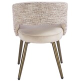 Eetkamerstoel Vigo Velvet / Be Trendy  - bruin - vast